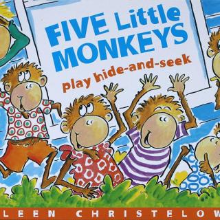 经典英文绘本《five little monkeys五只小猴子》,原版英文音频,由