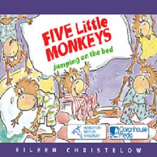 【听故事】五只猴子five little monkeys jumping on the bed【晶晶读