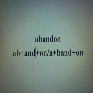 【英语单词源来如此之前缀ab-abandon】在线