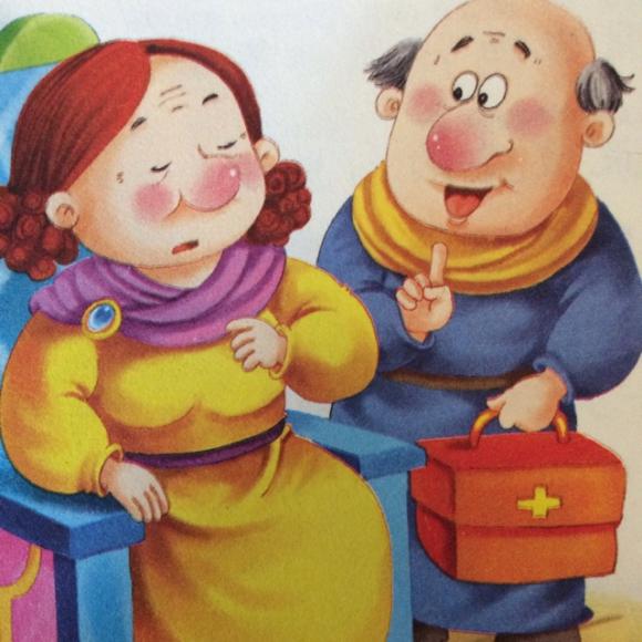 老婆婆的卡通画