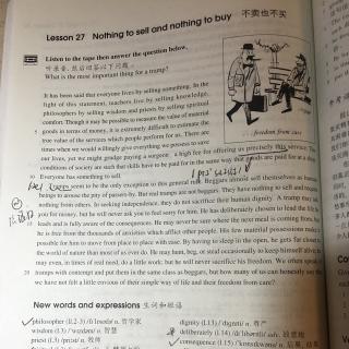 新概念英语第三册 Lesson 27 Nothing to sell an