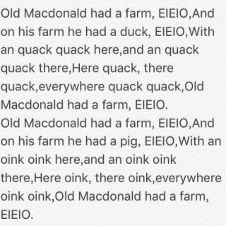 【英文童谣Old Macdonald had a farm】在线收