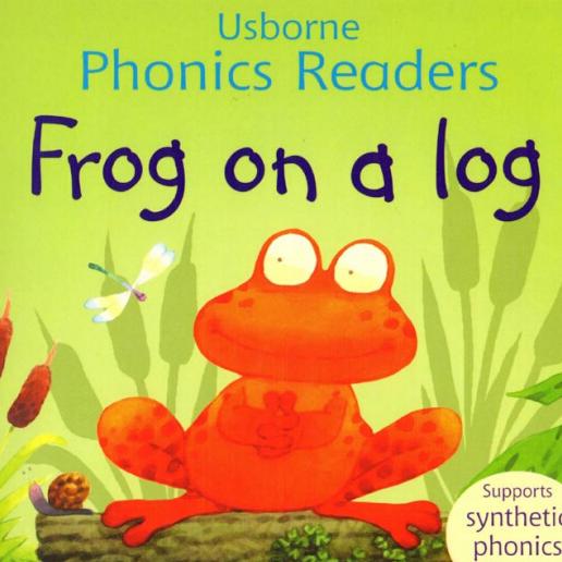 usborne phonics readers 02-frog on a log