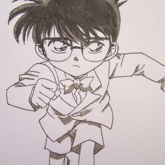 柯南素描简笔图片展示