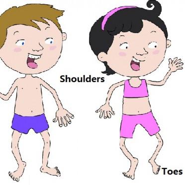 儿歌-head, shoulders, knees and toes