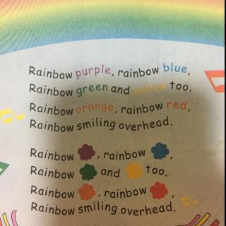 日有所诵英语课本歌曲rainbow