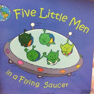 five little man in a flying saucer