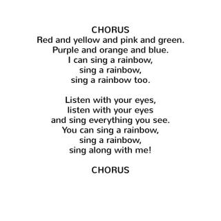 i can sing a rainbow
