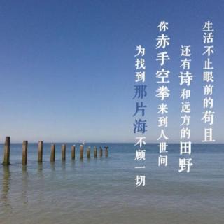 生活不止眼前的苟且
