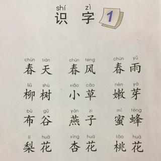 【苏教版小学一年级下册课文朗读-《识字1》】