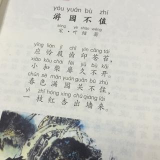 游园不值.古诗