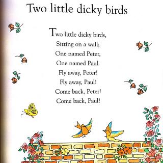 【龙猫讲解童谣】 20170312 two little dicky birds