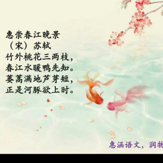 【惠崇春江晚景005–(宋 苏轼)】在线收听_乡