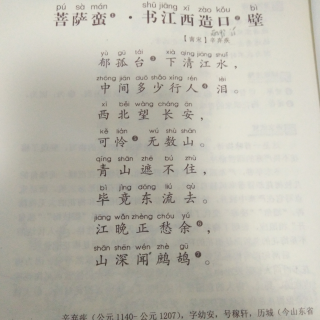 【《菩萨蛮-书江西造口壁》 南宋 辛弃疾】在线收听_馨馨小主播_荔枝FM