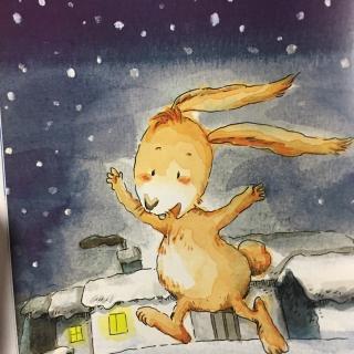 雪地里的小兔子