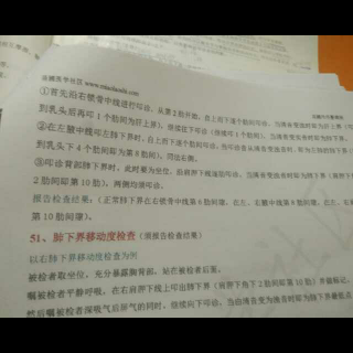 肺下界的叩诊
