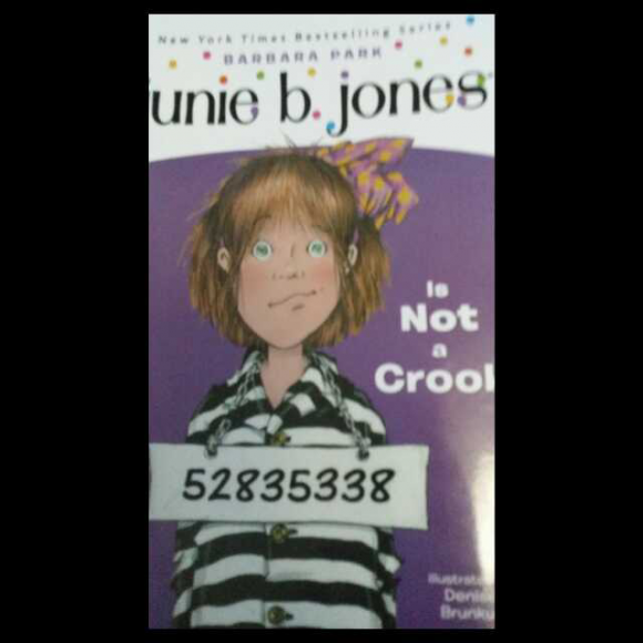 junie b jones is not a crook chapter three