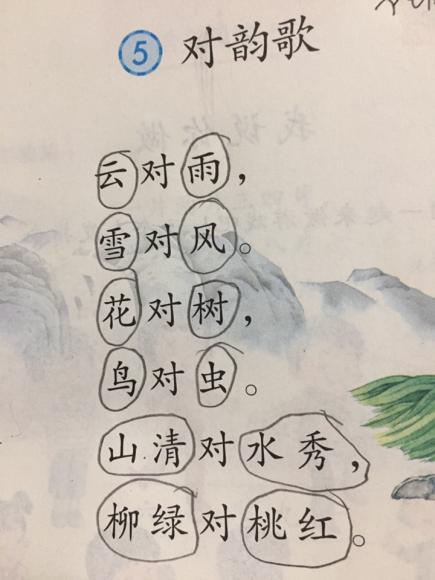 《对韵歌》