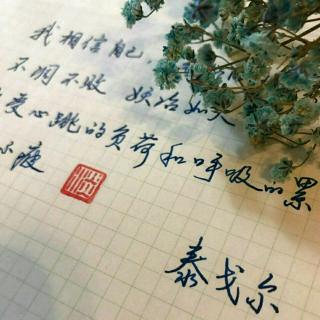 文字来自:泰戈尔                           生如夏花