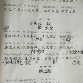 《汝坟》&《麟之趾》