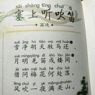 《塞上听吹笛》唐·高适