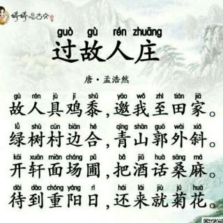 过故人庄