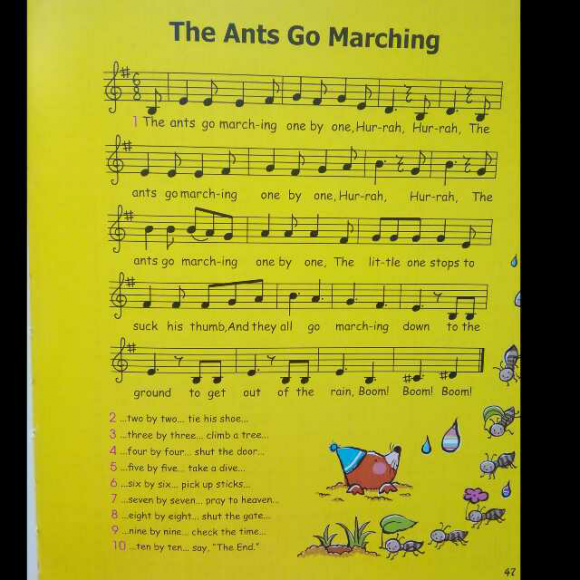 ants go marching歌词