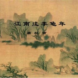 《江南逢李龟年》唐 杜甫