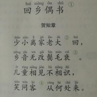 回乡偶书贺知章