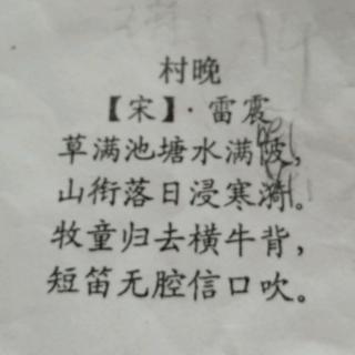 村晚