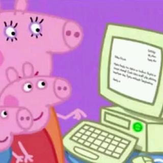 mummy pig at work