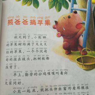 熊爸爸摘苹果