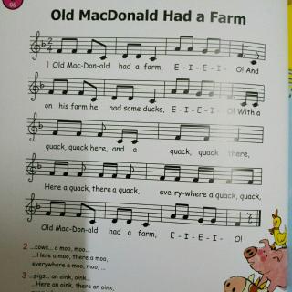 歌曲: 老麦克唐纳大叔有个农场