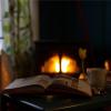 夜读—暮色里—围在火炉边上读温暖的《冬牧场》