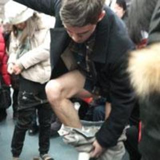 No Pants Day on Beijing Subway