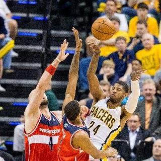 【体坛快讯】NBA季后赛：奇才102-79胜步行者