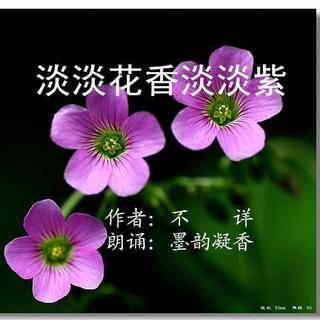 028 ～ 《淡淡花香淡淡紫》作者/ 不详  朗诵/墨韵凝香