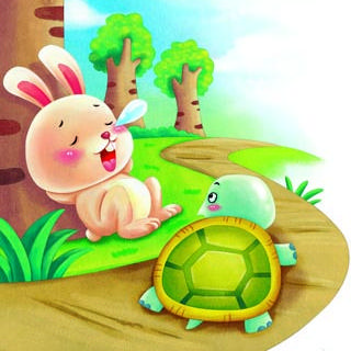 代小美讲故事《龟兔赛跑》·012