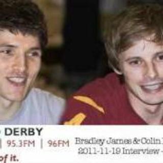 Merlin S4 | Bradley James & Colin Morgan Derby radio