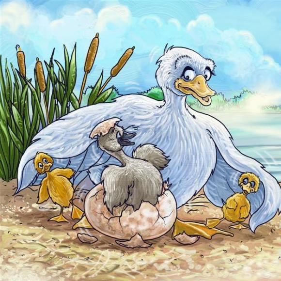 天鹅蛋怎么会在鸭窝里呢?