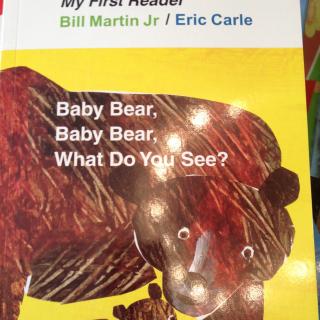 英文绘本baby bear,baby bear,what do you see?毛妈朗读+歌曲版