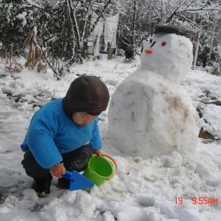 下雪啦——煊煊外婆