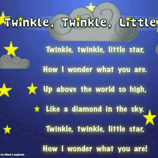 〔蘅宝读英语〕13、Twinkle，twinkle，little star