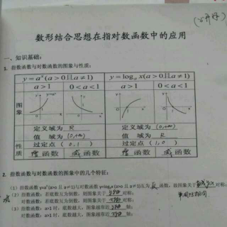 8第三章  基本初等函数（三指对数函数的图像和性质）