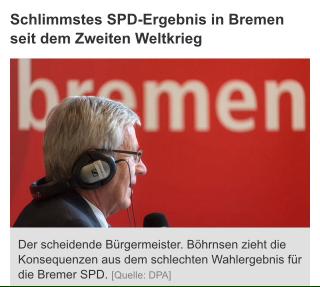 【全德语时间：德国时事】Bremen内阁变革 市长Böhrnsen退位