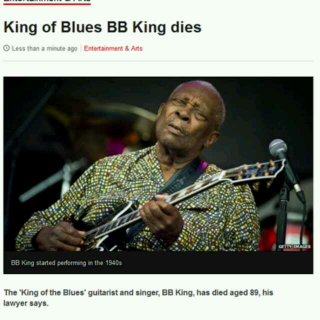 R.I.P,The king of blues.今夜属于布鲁斯。