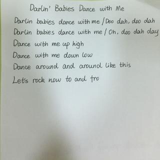 育乐课歌曲学唱（二）——Darlin'babies dance with me