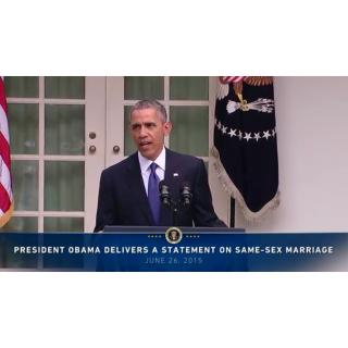 【Not Tom】2015.06.26.奥巴马关于全美同性恋婚姻合法化的演讲
