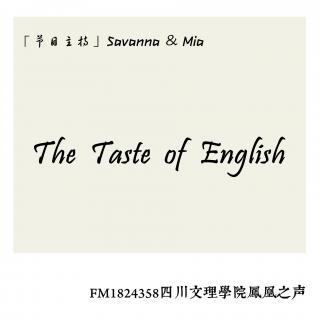 2015.4.16 《The Taste of English》