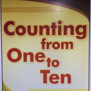 Counting from one to ten